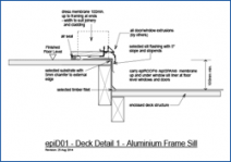Deck Detail 1 - Aluminium Frame Sill